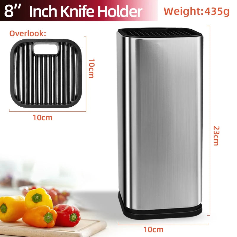 Kitchen Utensil Holder for Countertop – Stainless Steel Cooking Utensil Organizer with Drain Hole
