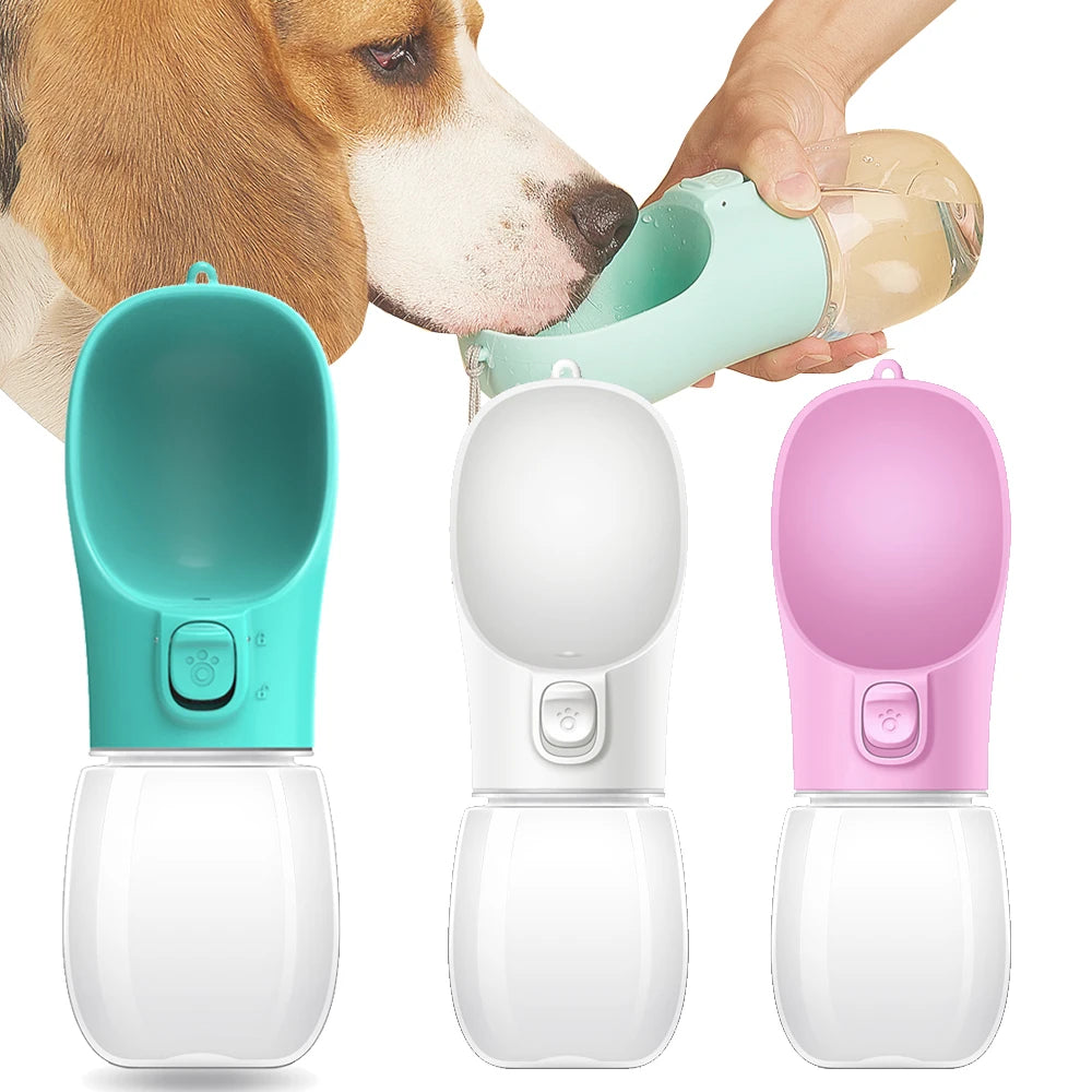 Portable Dog Water Bottle – Leakproof Outdoor Drinking Bowl for Small & Large Dogs