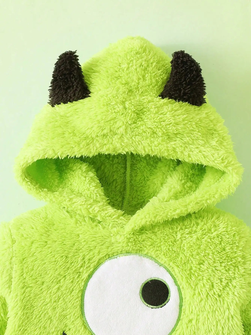 Baby Monster Knit Romper with Demon Ear Hat