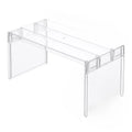 Clear Expandable Cabinet Organizer – Spice Rack and Dish Divider for Kitchen and Bathroom