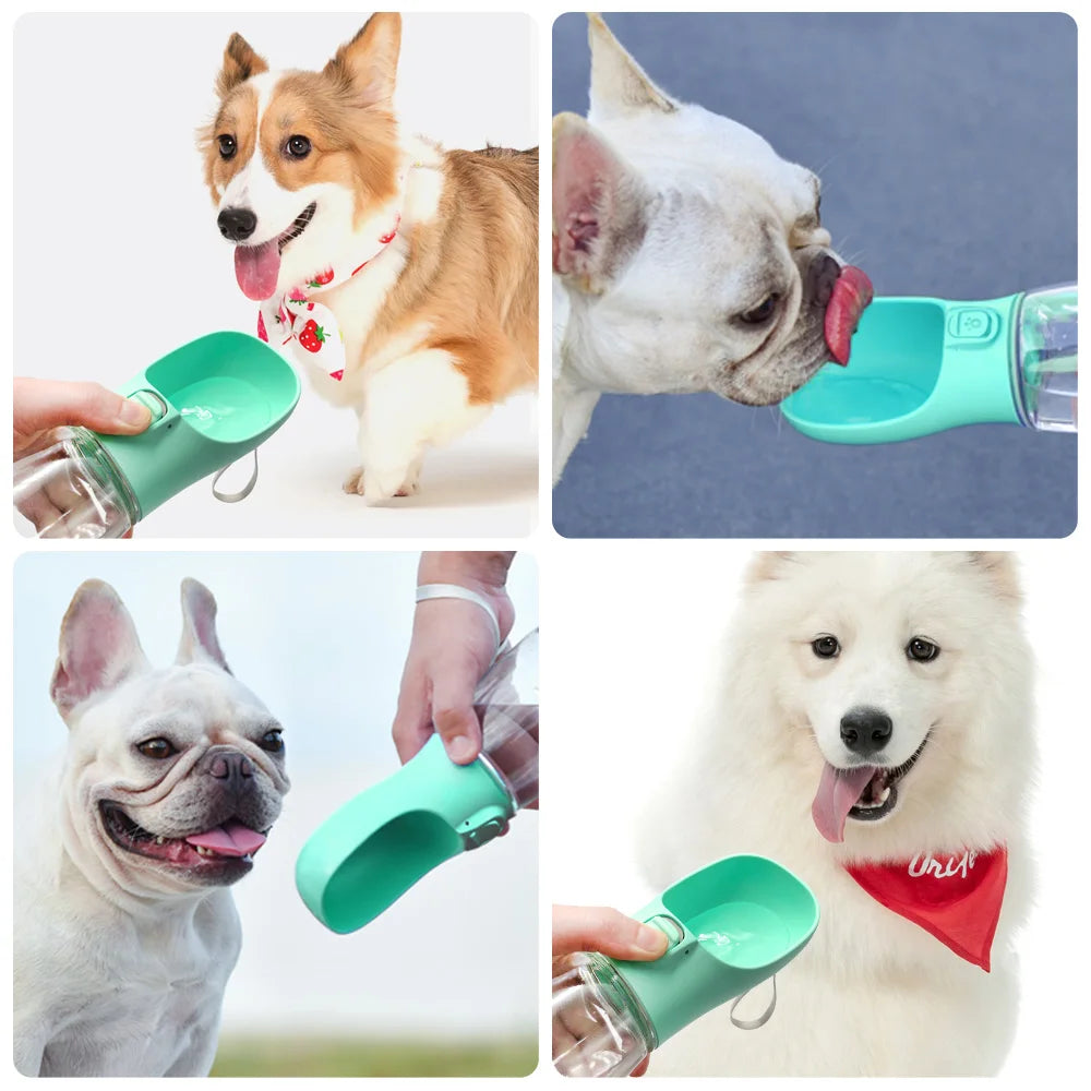 Portable Dog Water Bottle – Leakproof Outdoor Drinking Bowl for Small & Large Dogs