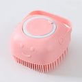 Pet Shampoo Massager Brush – Silicone Bath and Grooming Brush for Dogs and Cats