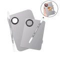 Stainless Steel Makeup Mixing Palette with Spatula – Foundation, Lipstick & Eyeshadow Blender