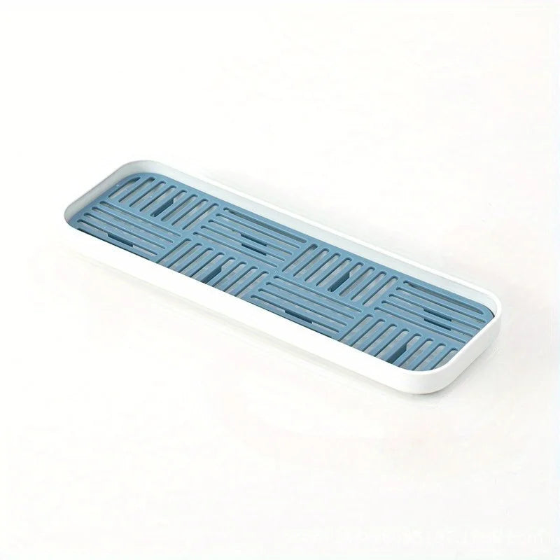Kitchen Sink Organizer with Drain Tray – Sponge Holder and Countertop Dish Drainer
