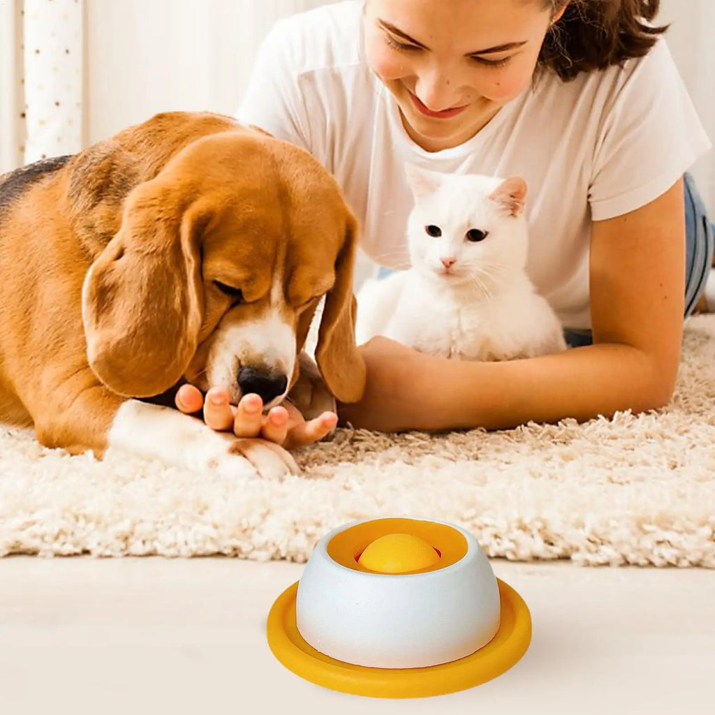 Dog Treat Puzzle Toy – Slow Feeder Bowl for Puppies and Cats