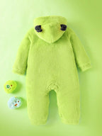 Baby Monster Knit Romper with Demon Ear Hat