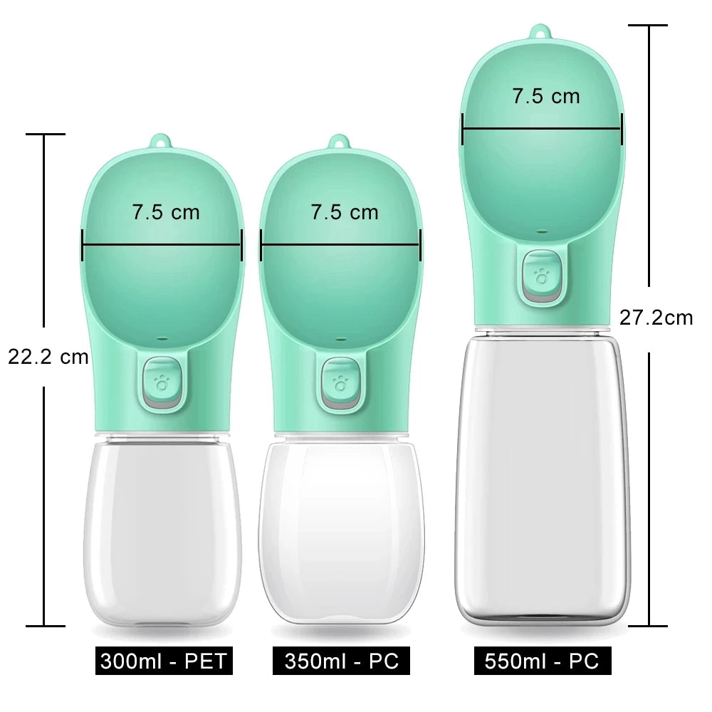 Portable Dog Water Bottle – Leakproof Outdoor Drinking Bowl for Small & Large Dogs