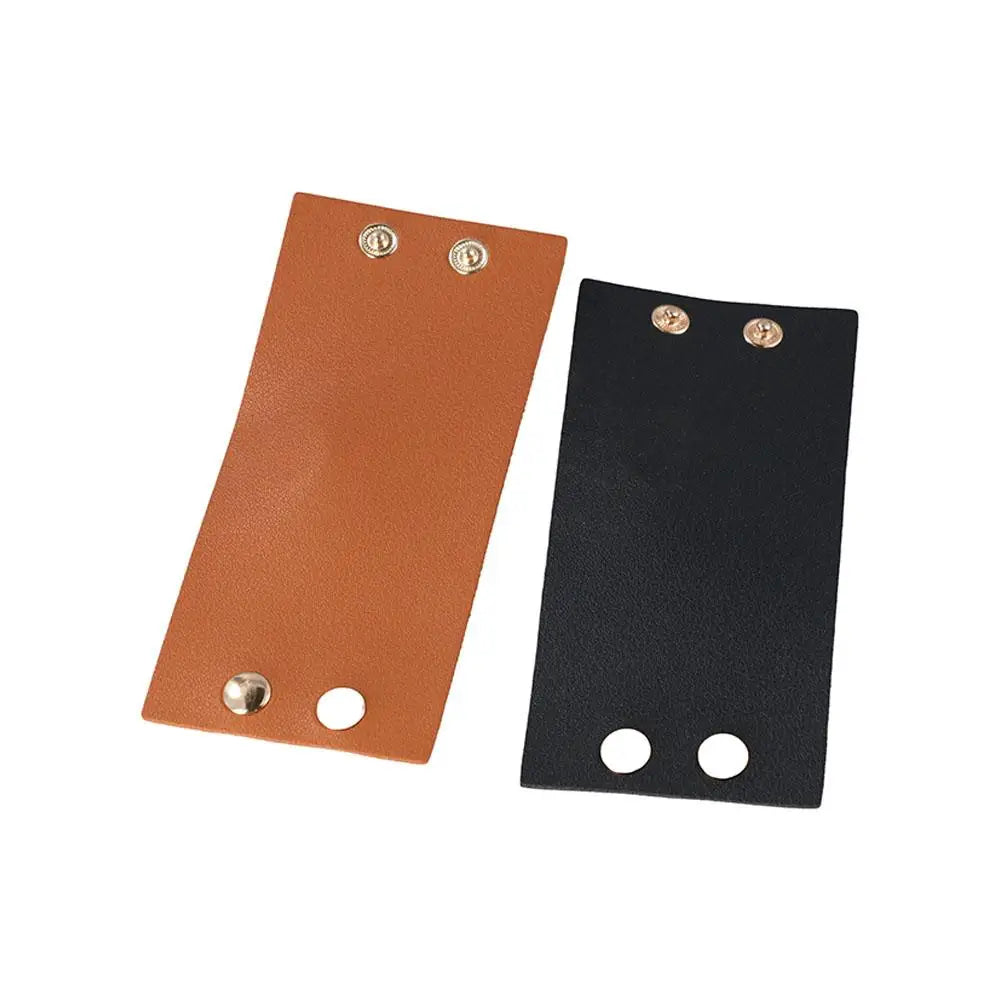 PU Leather Hair Band Cuff – Korean Style Ponytail Holder and Hair Wrap for Women