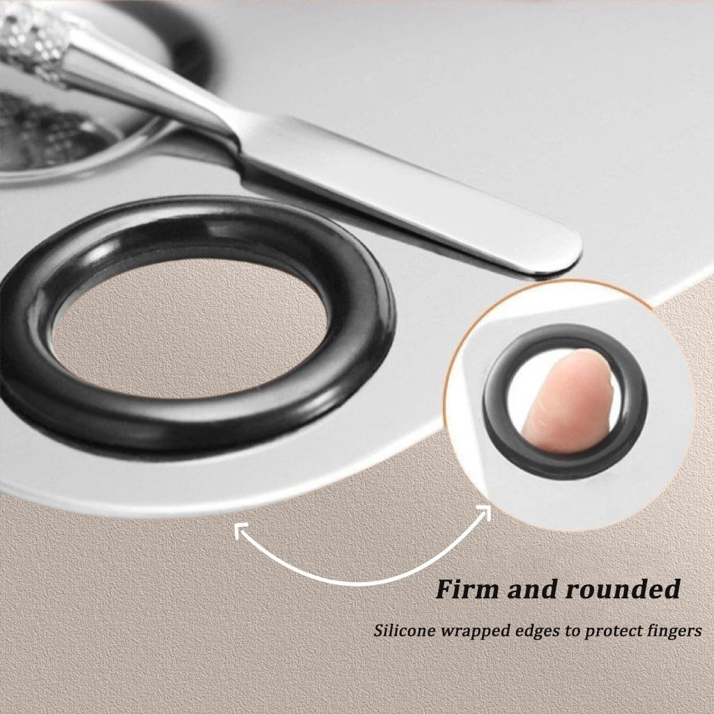 Stainless Steel Makeup Mixing Palette with Spatula – Foundation, Lipstick & Eyeshadow Blender