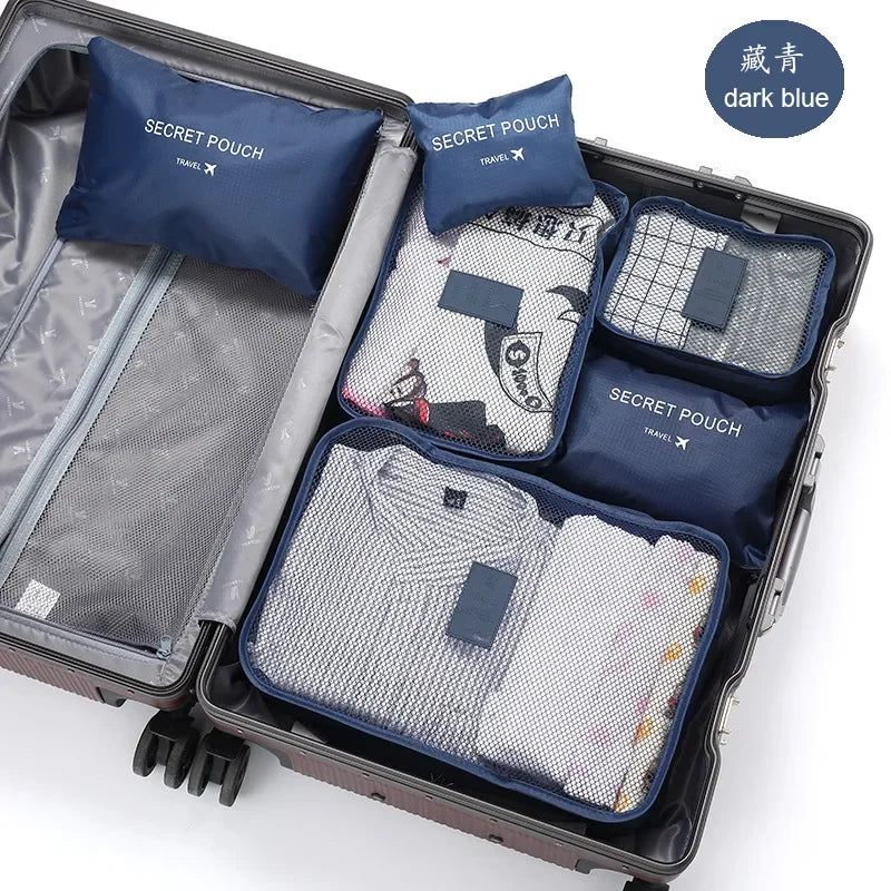 Travel Organizer Storage Bags – Luggage Packing Bags for Clothes and Shoes